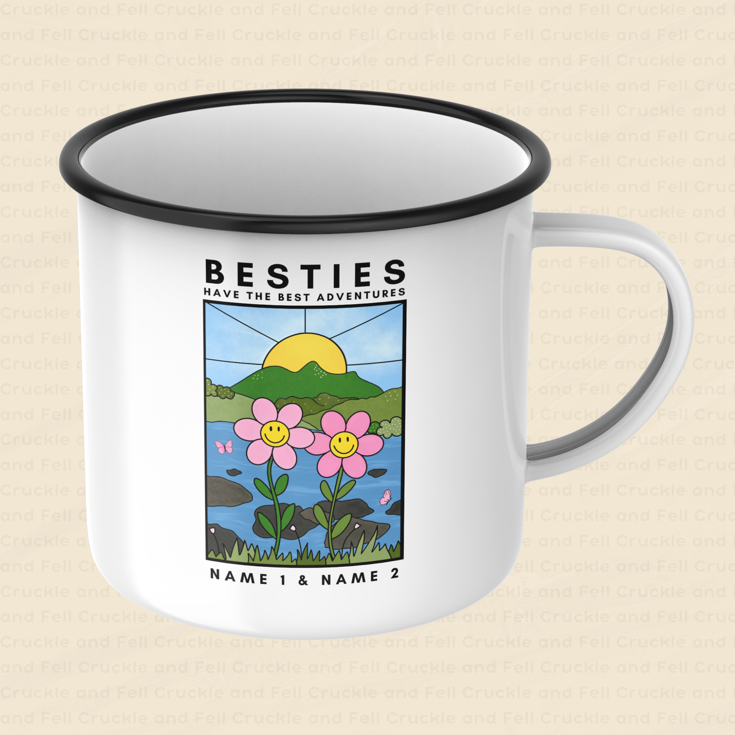 Adventure Besties Enamel Mug