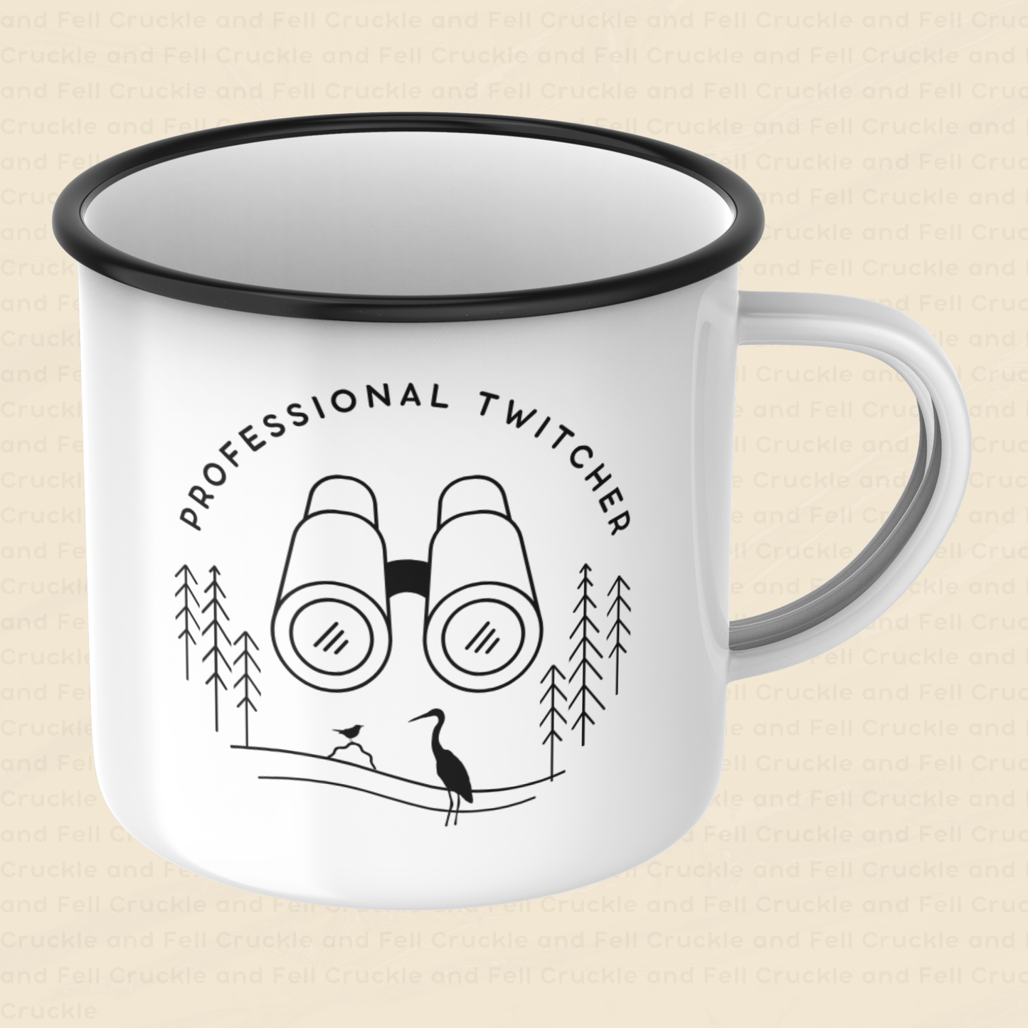 Professional Twitcher Enamel Mug