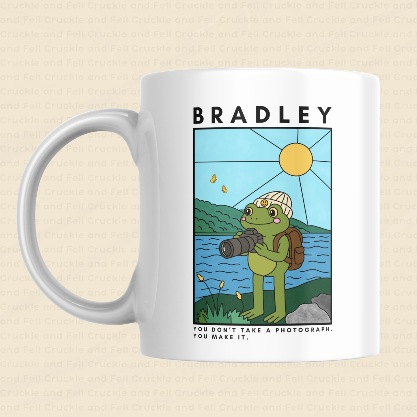 Personalised Photography Frog Ceramic Mug