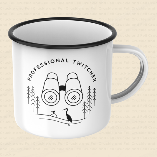Professional Twitcher Enamel Mug
