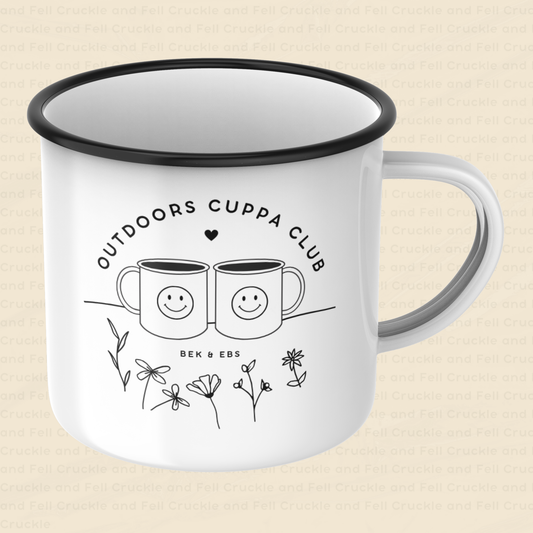 Outdoors Cuppa Club Enamel Mug