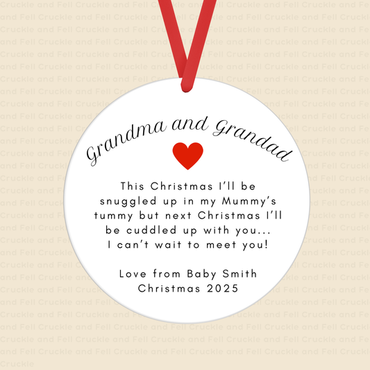 Personalised "Love from Bump" - Keepsake Tree Decoration