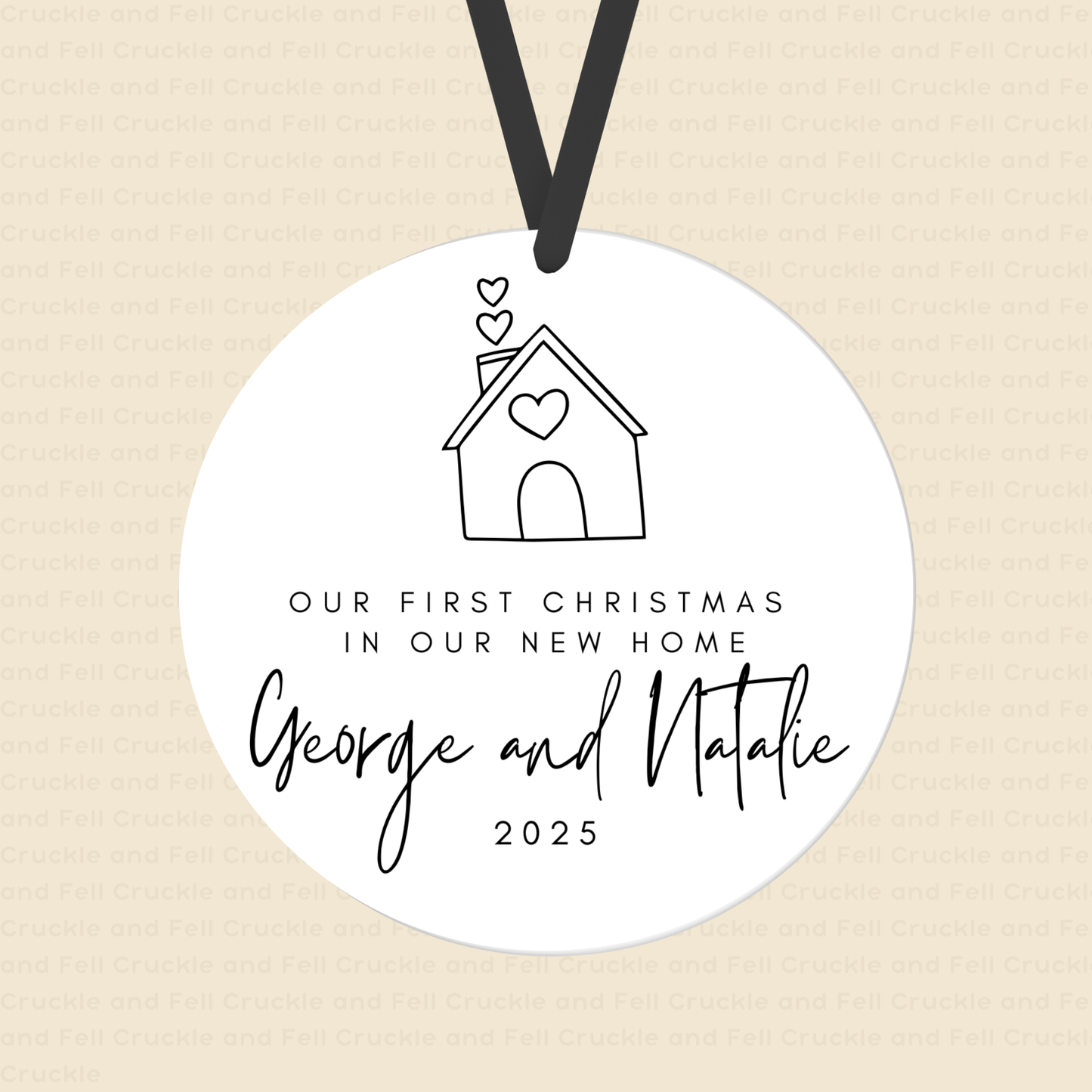 Personalised "Our First Christmas in our New Home" Christmas Tree Decoration
