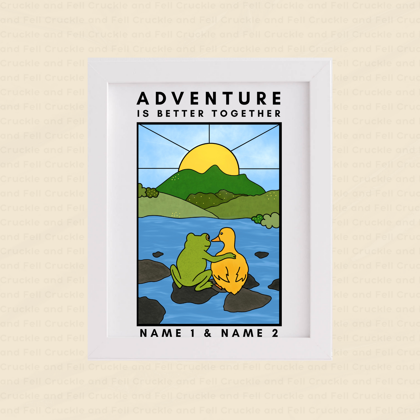 "Adventure is Better Together" Custom Art Print